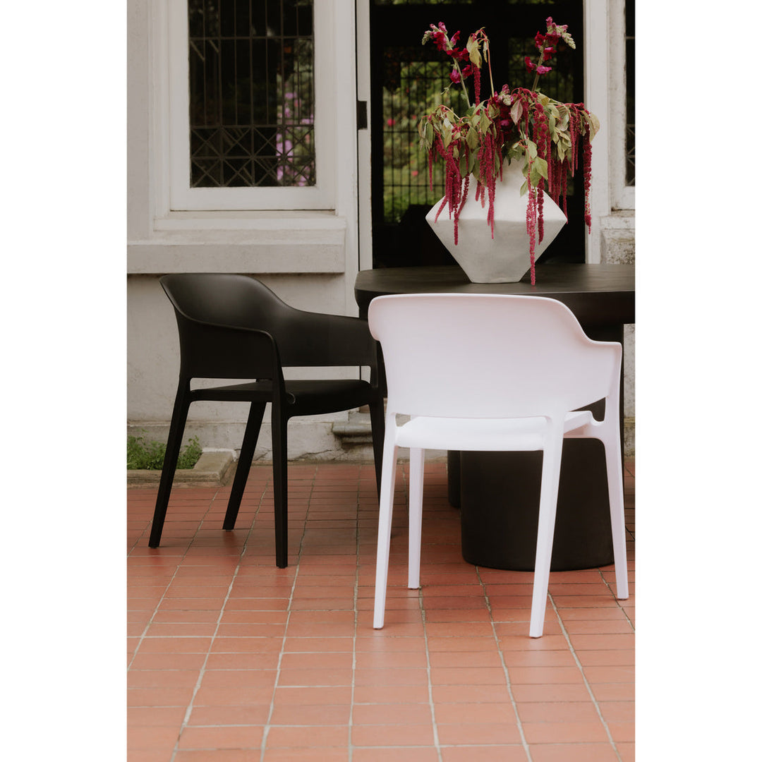 Faro Outdoor Dining Chair White-M2