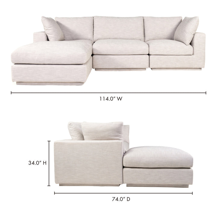 Justin Lounge Modular Sectional Taupe