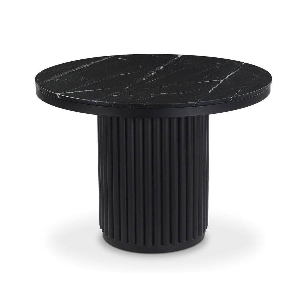 Tower Dining Table Black Marble