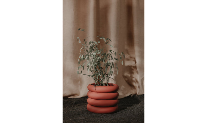 Wava Planter Medium Claret Red