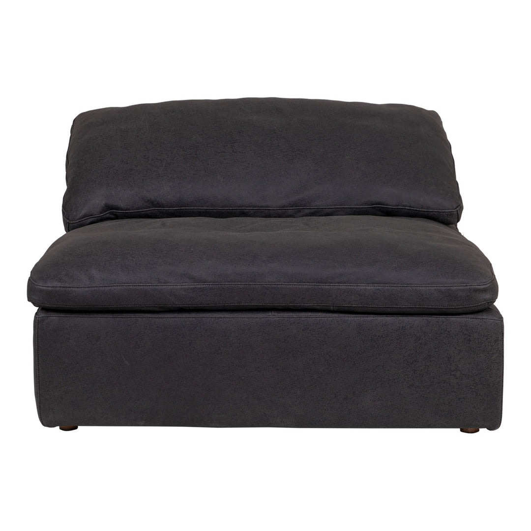 Clay Slipper Chair Nubuck Leather Black