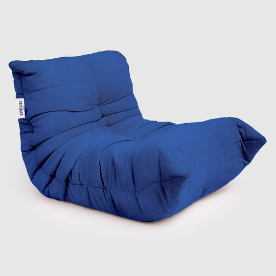 [325ps-navy] Mellow Luxury Bean Bag (Single) ( PPTS16, Navy Blue, Single)