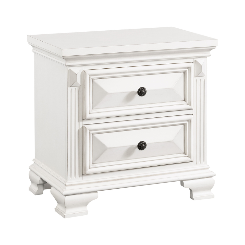 Calloway Nightstand White Color
