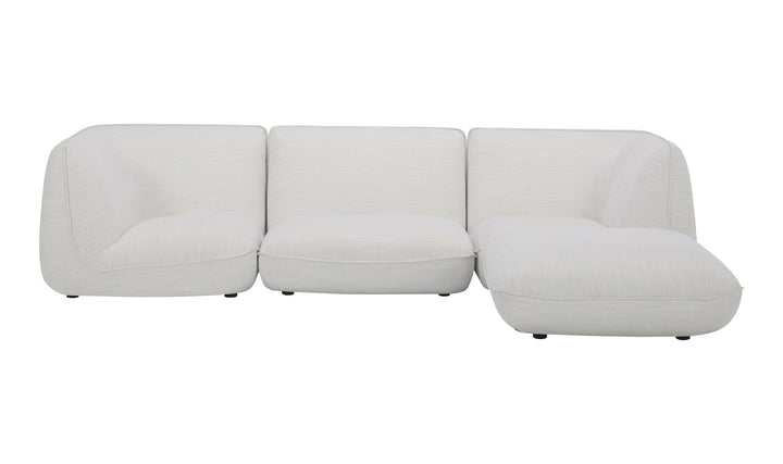 Zeppelin Lounge Modular Sectional Salt Stone White