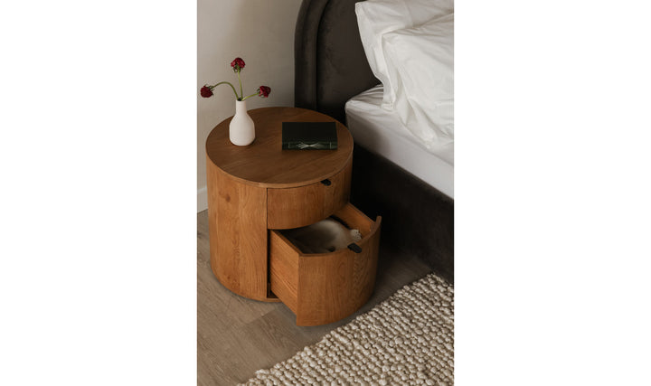 Theo Two Drawer Nightstand