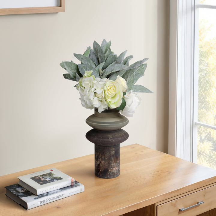 Quimper Glass Vase