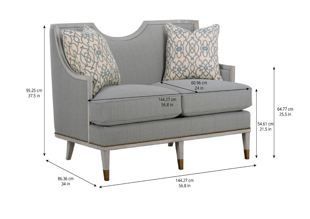 Intrigue - Harper Loveseat ( 142cm )