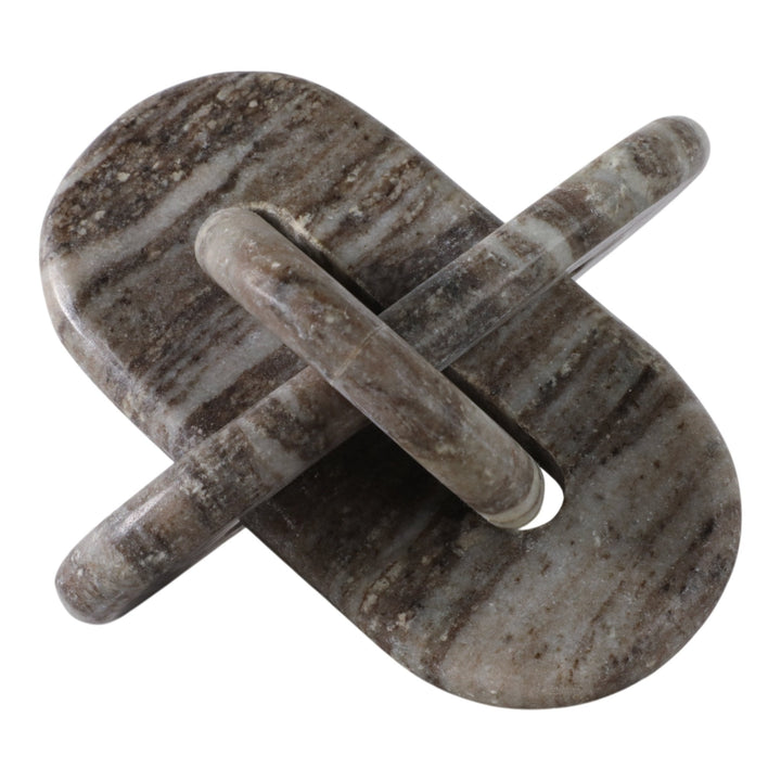 9X9" ROUNDED MARBLE KNOT, GREY