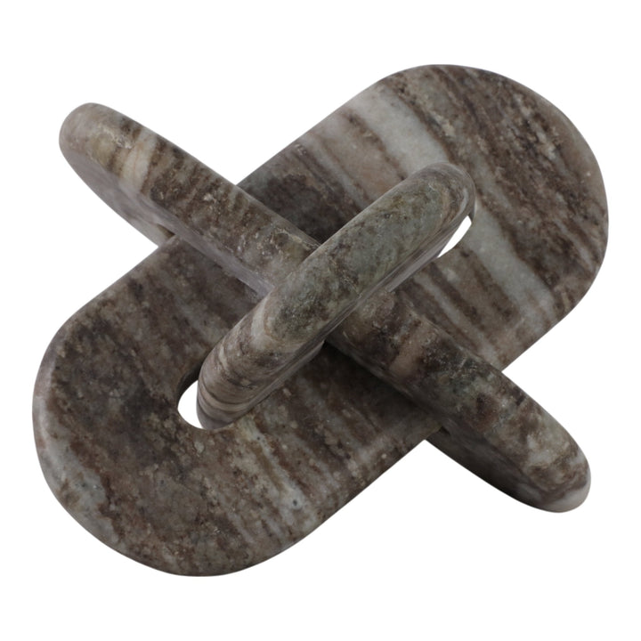 9X9" ROUNDED MARBLE KNOT, GREY