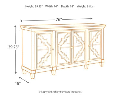 CABINET- (193.04cm x 45.72cm)