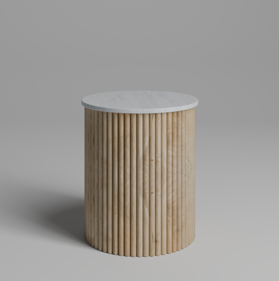 Ribbed Lamp Table