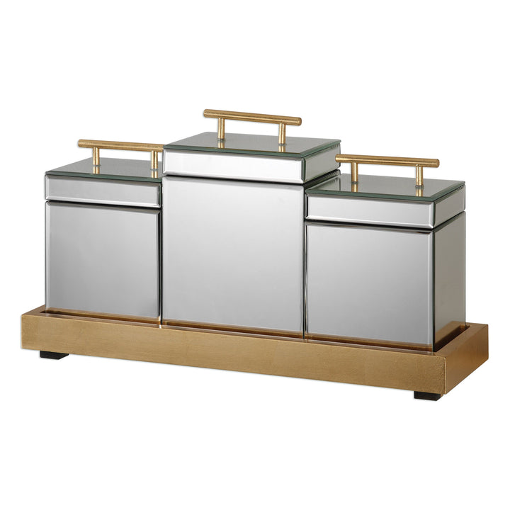 Faustina Boxes And Tray, S/4