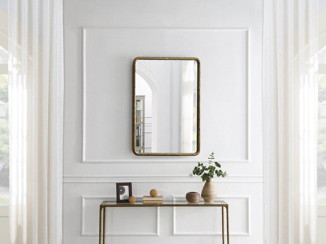 iron mirror- Gold MEDIUM Mirror