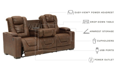 Owner's Box Power Reclining Sofa (213.36cm)