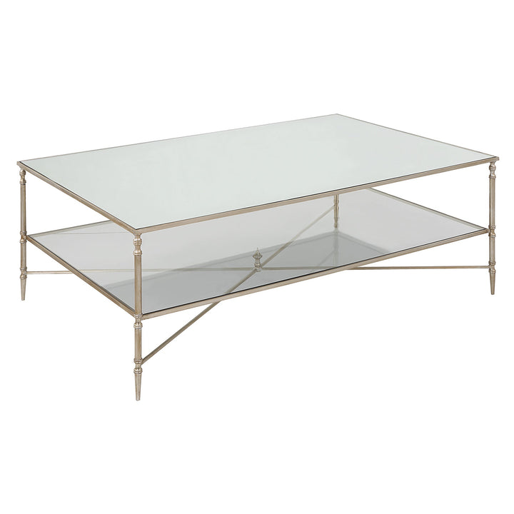 Henzler Rectangle Coffee Table with Mirror Top