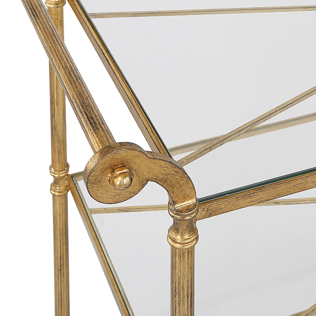 Henzler Gold Bar Cart - 45x106 CM