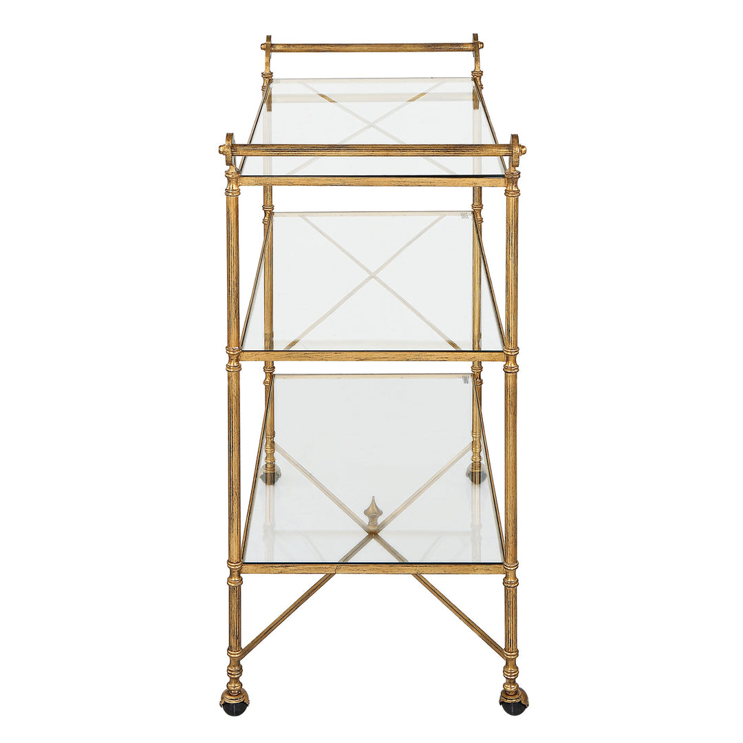 Henzler Gold Bar Cart - 45x106 CM