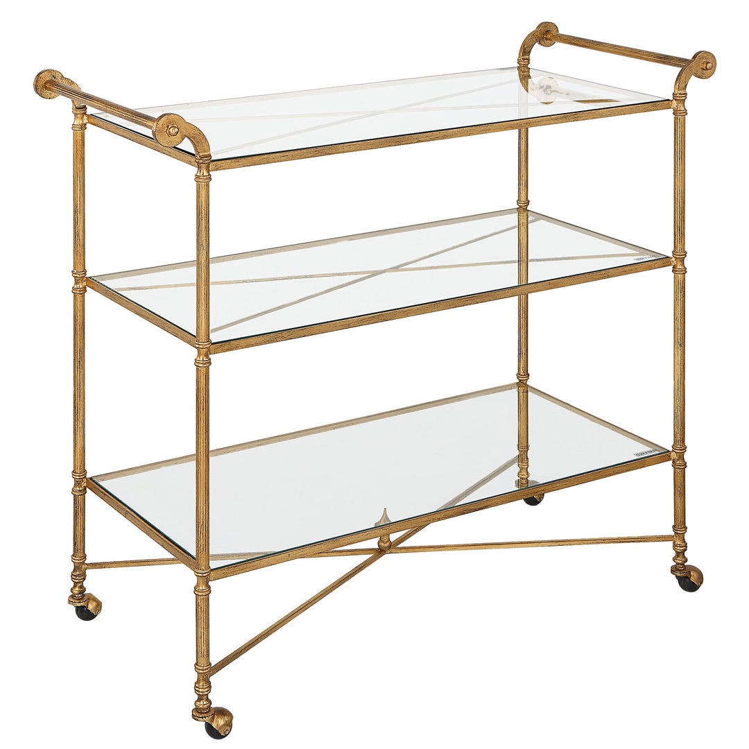 Henzler Gold Bar Cart - 45x106 CM