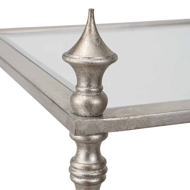 Henzler 86 W x 157 H x 35 D Silver 4 Shelfs Etagere