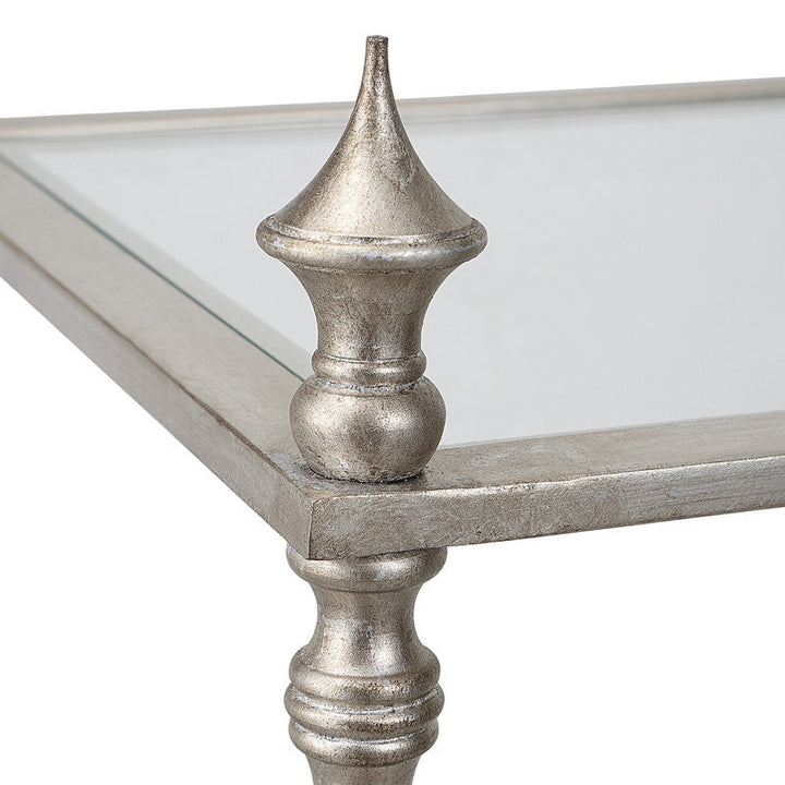 Henzler 86 W x 157 H x 35 D Silver 4 Shelfs Etagere