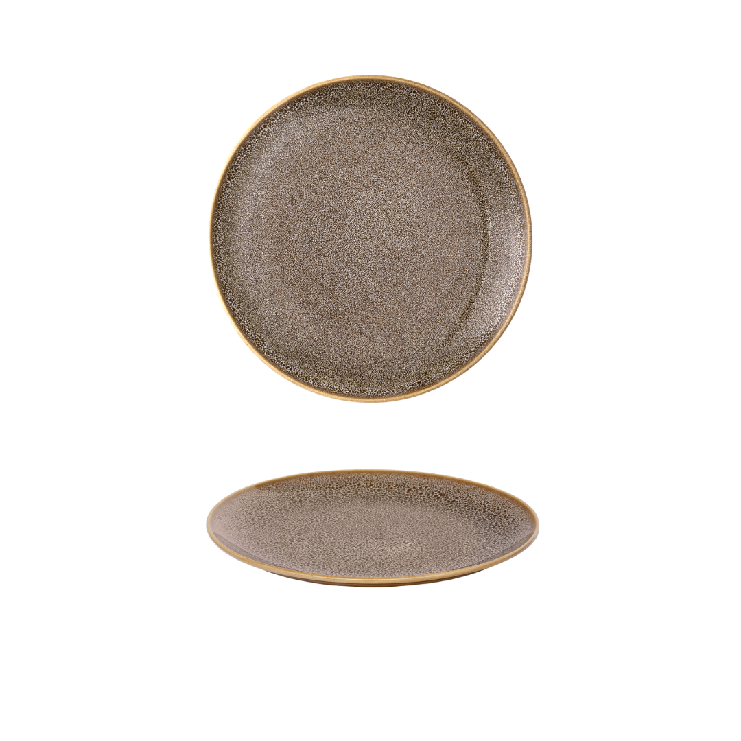 VC PLATE ROND RIMLS 18CM I/S FRK O/S LT BR AHC A