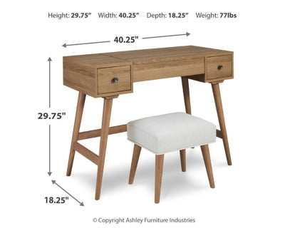 B060-22 Thadamere Vanity with Stool