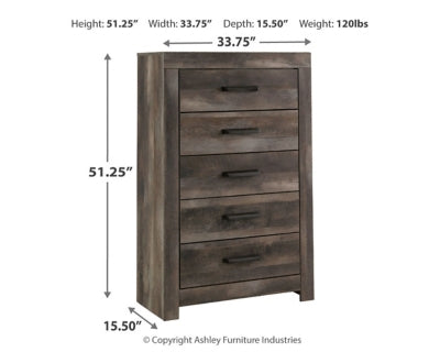 B440-46 Five Drawer Chest