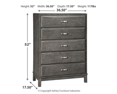 B476-46 Five Drawer Chest