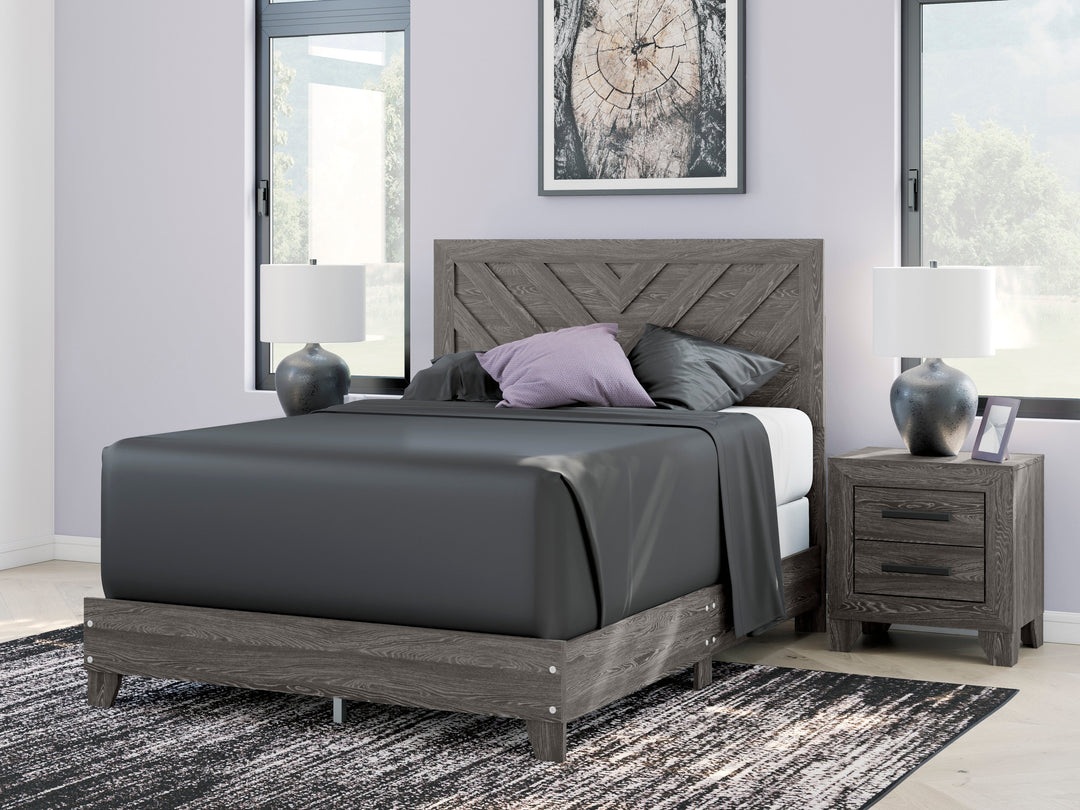 Sylveri Full Chevron Panel Bed