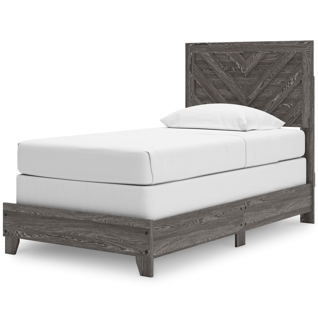 Sylveri Twin Chevron Panel Bed