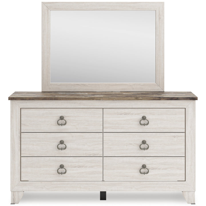 Sylveri Six Drawer Dresser and Mirror