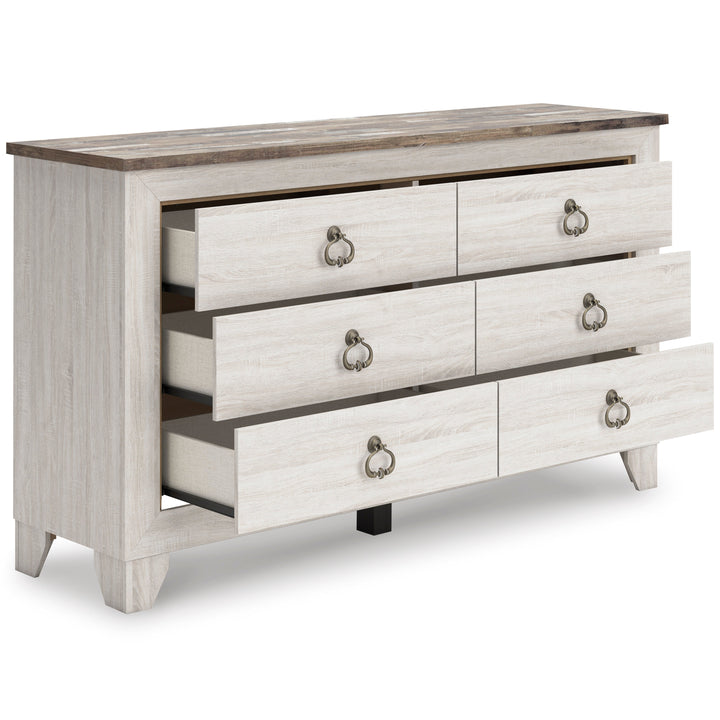 Sylveri Six Drawer Dresser and Mirror