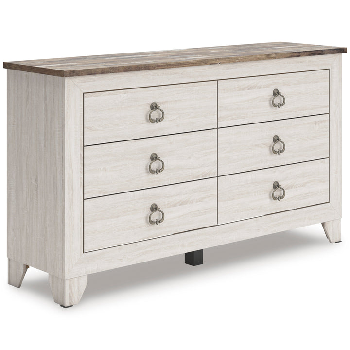 Sylveri Six Drawer Dresser and Mirror