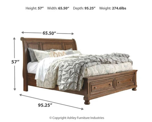 Flynnter Queen Sleigh  bedroom No Chest