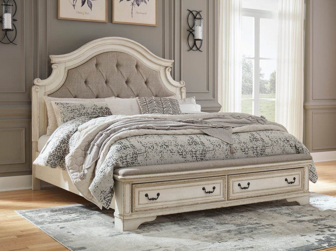 Realyn Bedroom King Set with Chest Offer