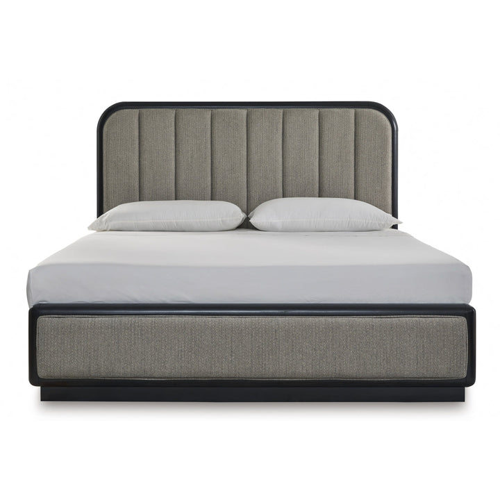 Rowanbeck King Upholstered Panel Bed