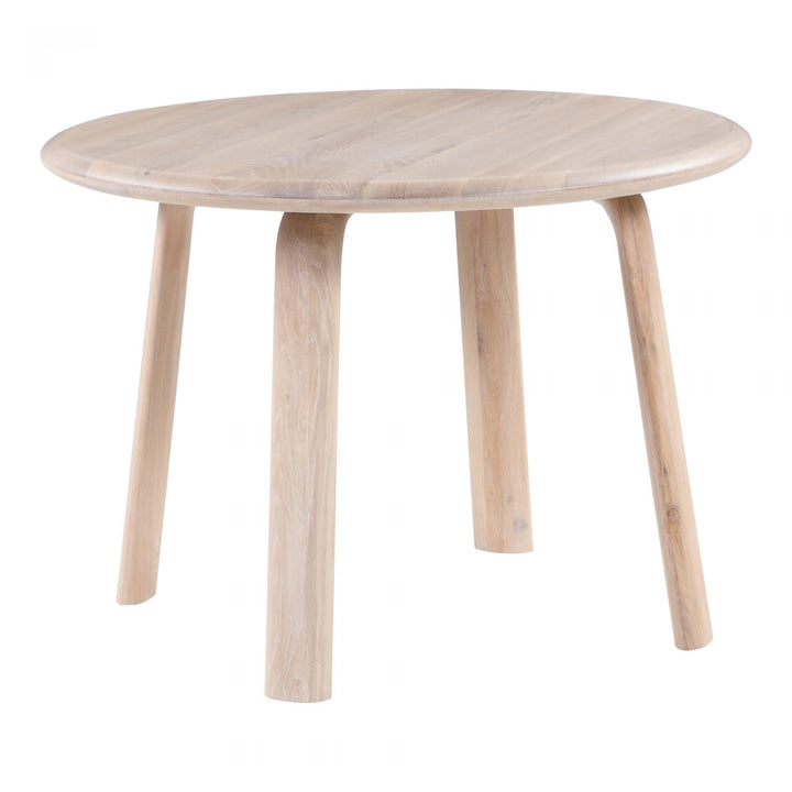 Malibu Round Dining Table  White Oak