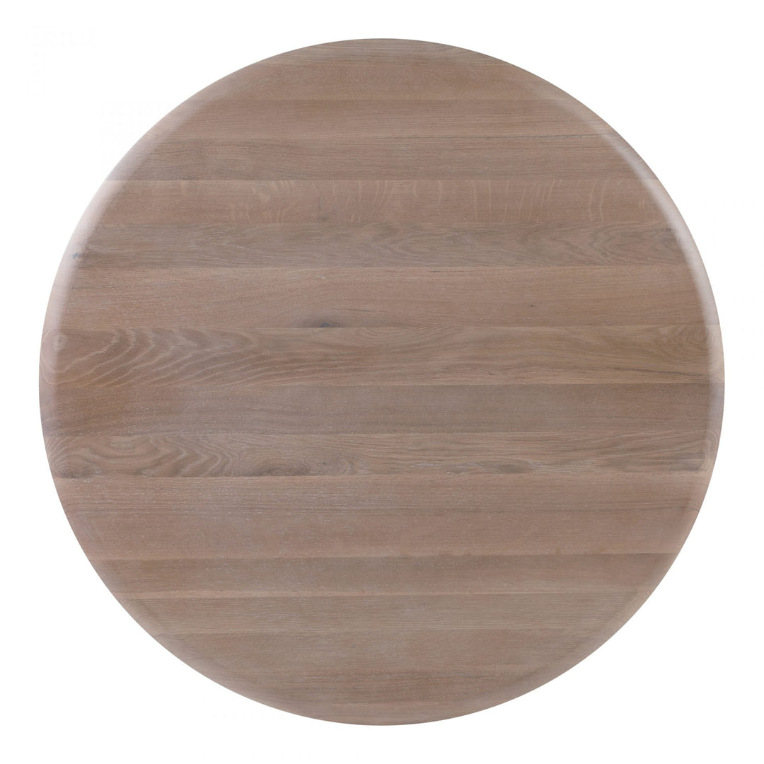 Malibu Round Dining Table  White Oak