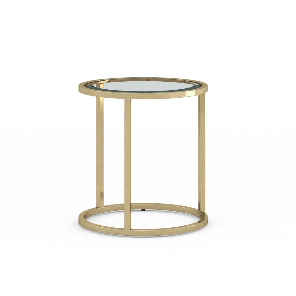 Glass ROUND SIDE TABLE