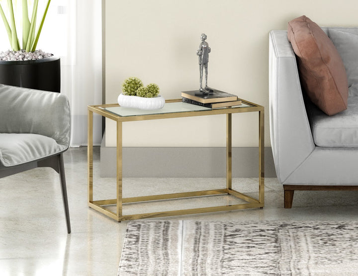 Glass RECTANGULAR SIDE TABLE