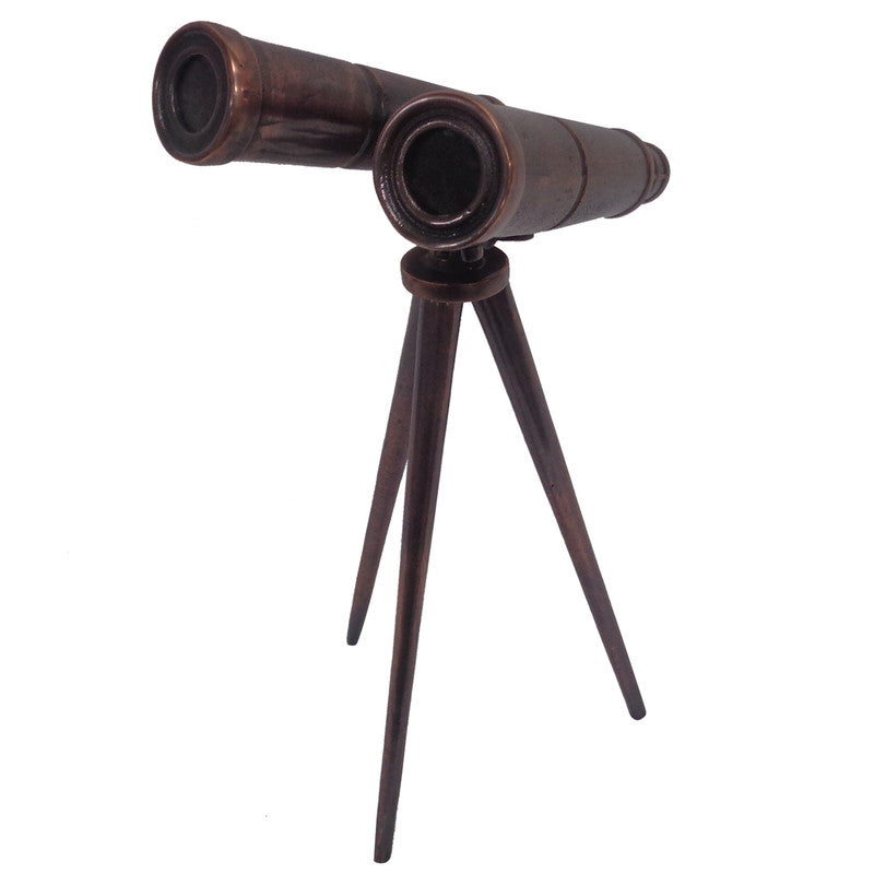 8.5  x 8 x 17'' Aluminium Vintage Binoculars in Coper Finish