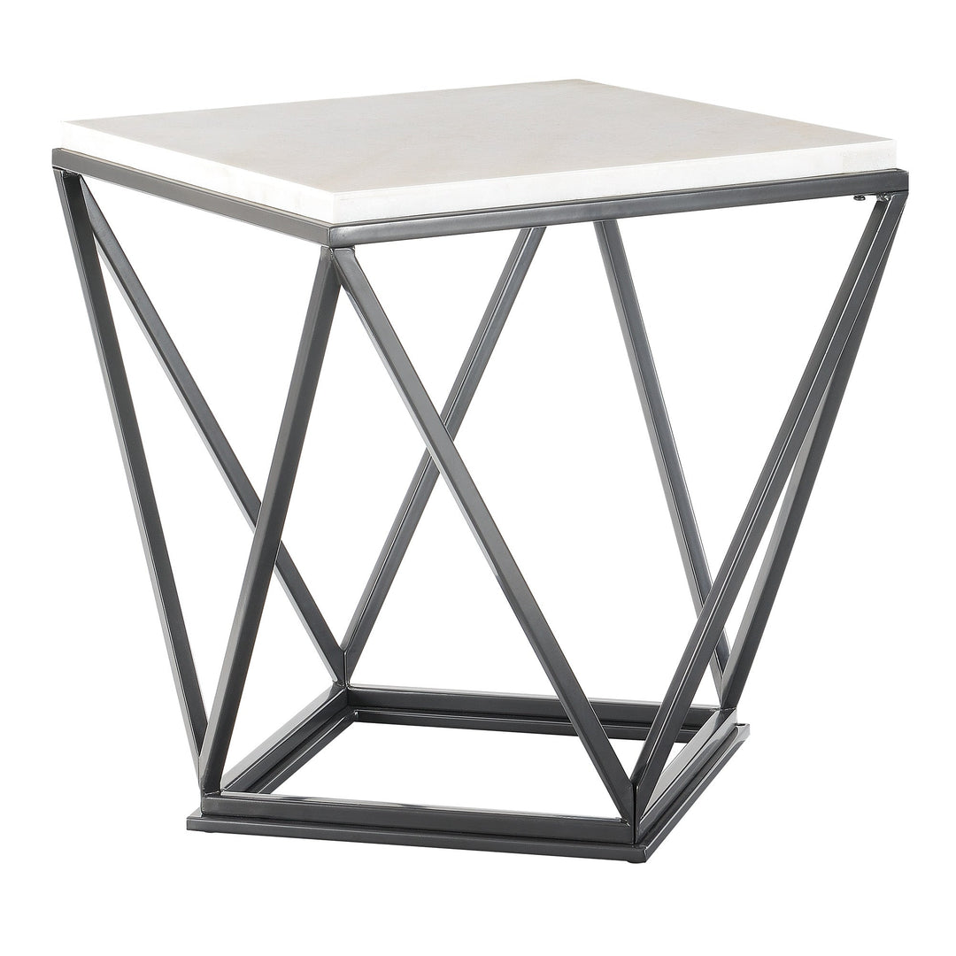 Riko End Table W/ Metal Leg