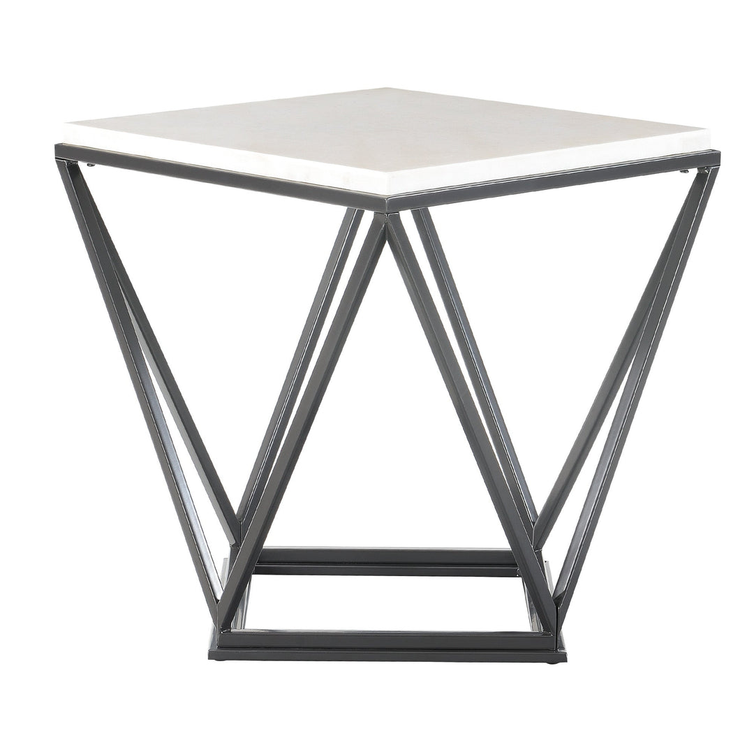 Riko End Table W/ Metal Leg