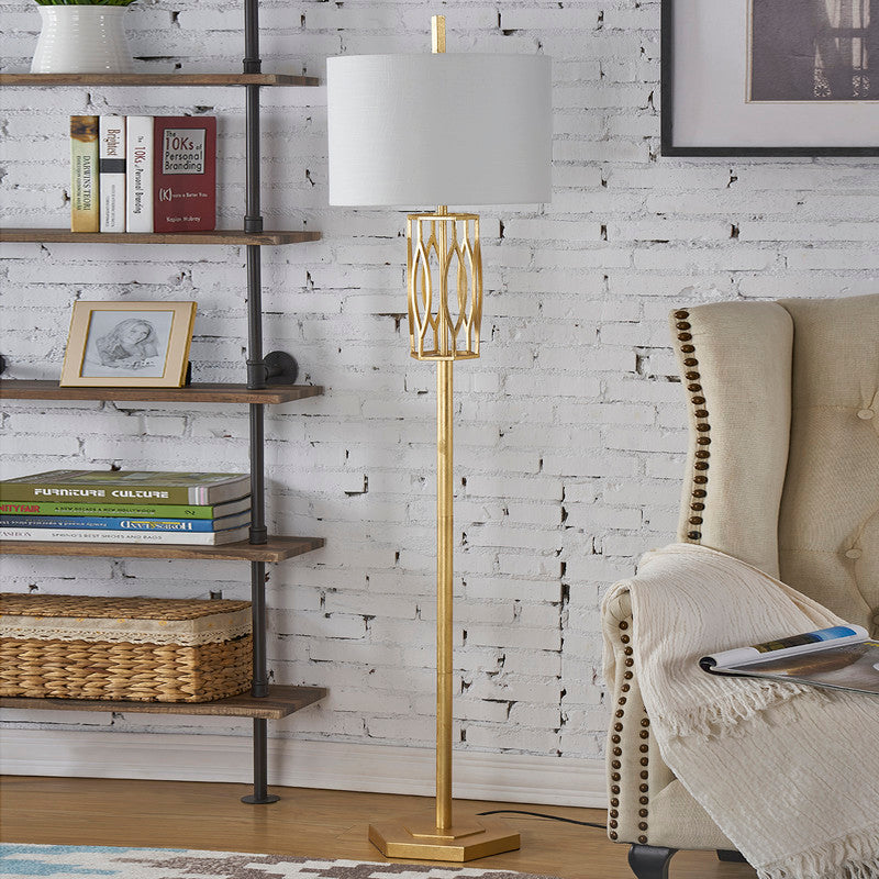 Gold Finish 65"H Floor Lamp