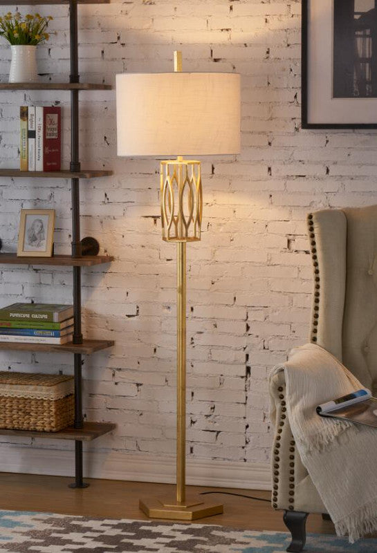 Gold Finish 65"H Floor Lamp