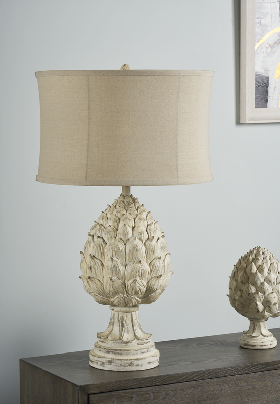 Artichoke Finial Table Lamp