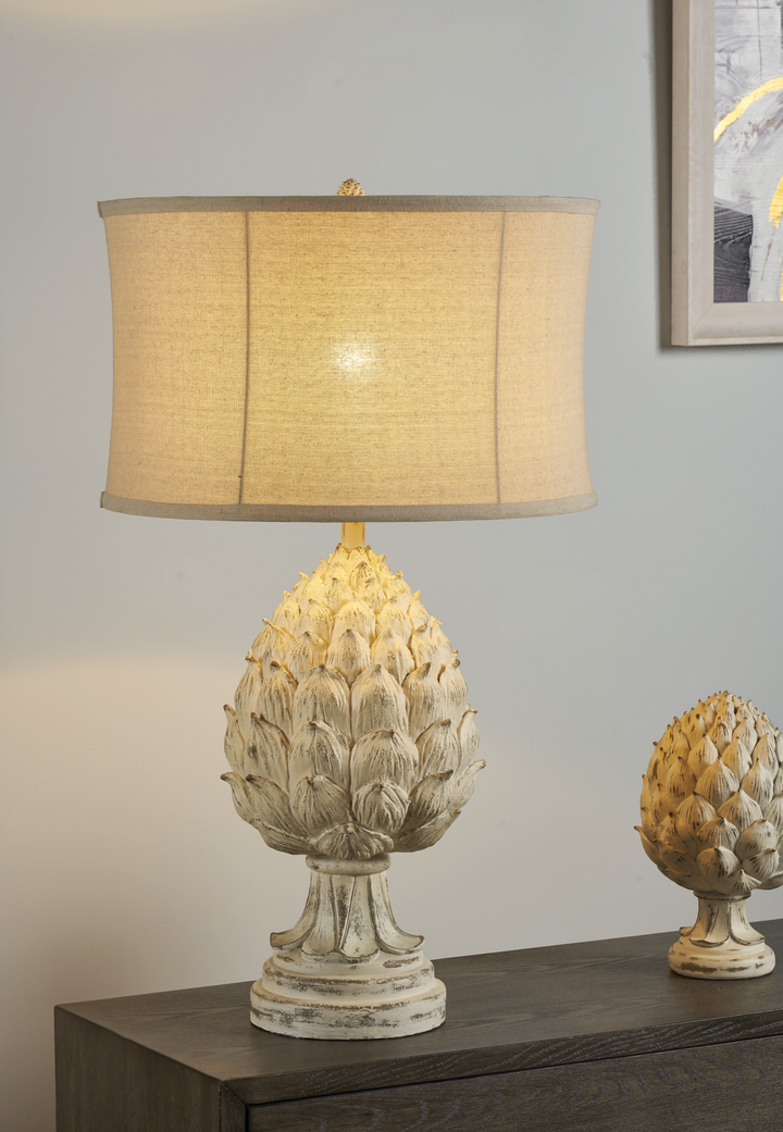 Artichoke Finial Table Lamp