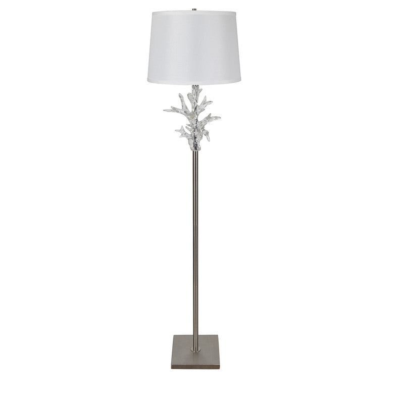 Crystal Coral Clear Floor Lamp