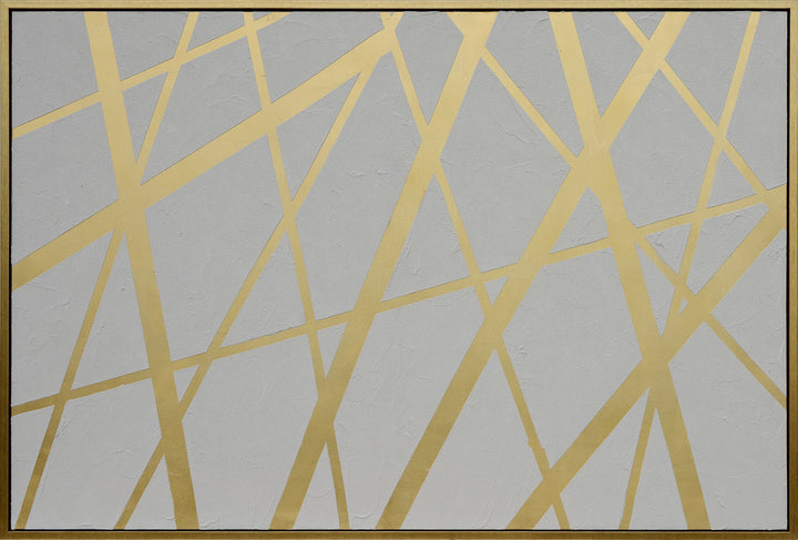 Sepia Lines Framed Painting