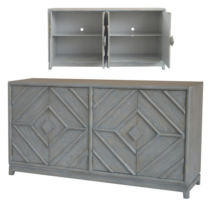 Emerson Diamond Grey Oak Sideboard